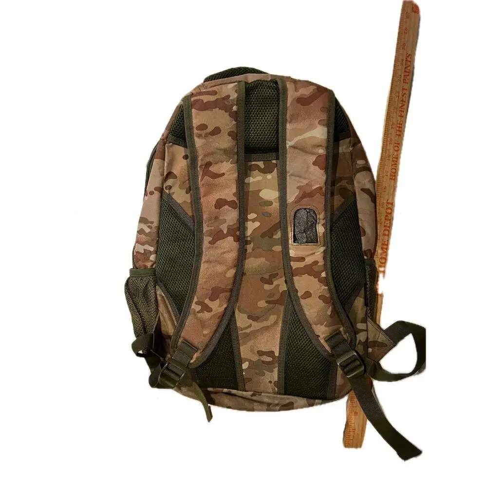 Generic Brown Camo Tactical Backpack